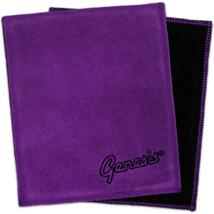 Genesis® Padded Leather Shammy - Bowling Ball Shammy (Black / Purple)