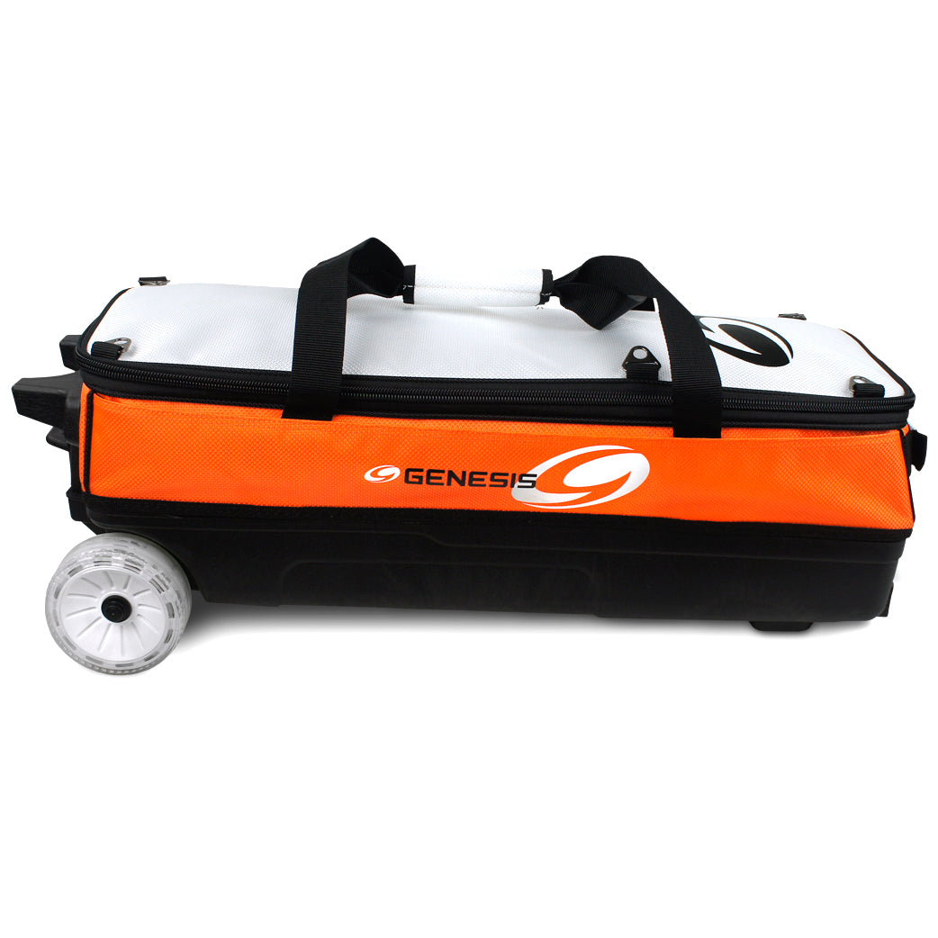 Genesis Sport Modular Triple Roller Orange Bowling Bag 